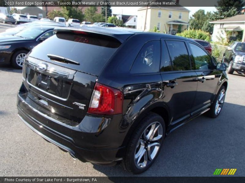 Tuxedo Black Metallic / Charcoal Black/Liquid Silver Smoke Metallic 2013 Ford Edge Sport AWD