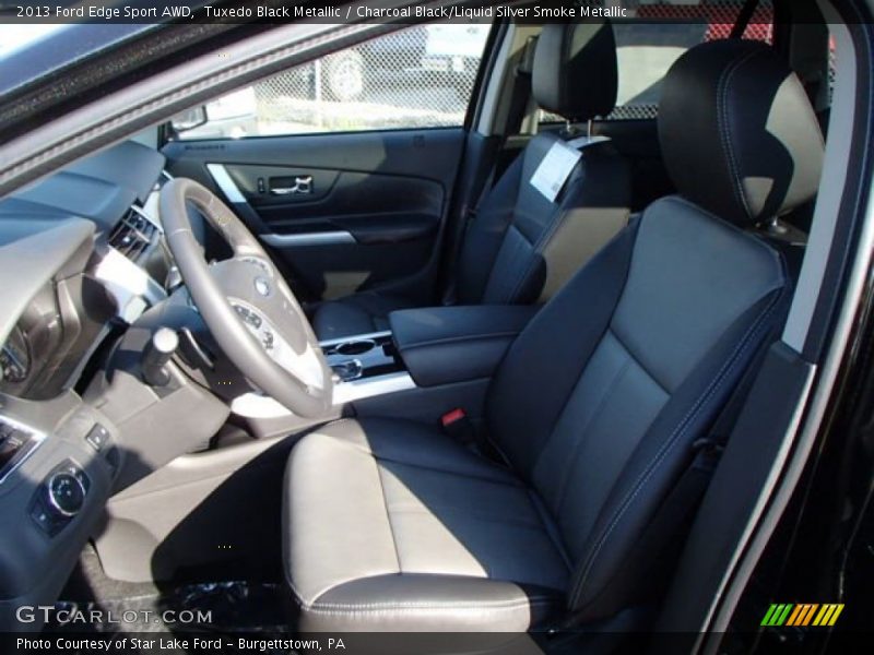 Tuxedo Black Metallic / Charcoal Black/Liquid Silver Smoke Metallic 2013 Ford Edge Sport AWD