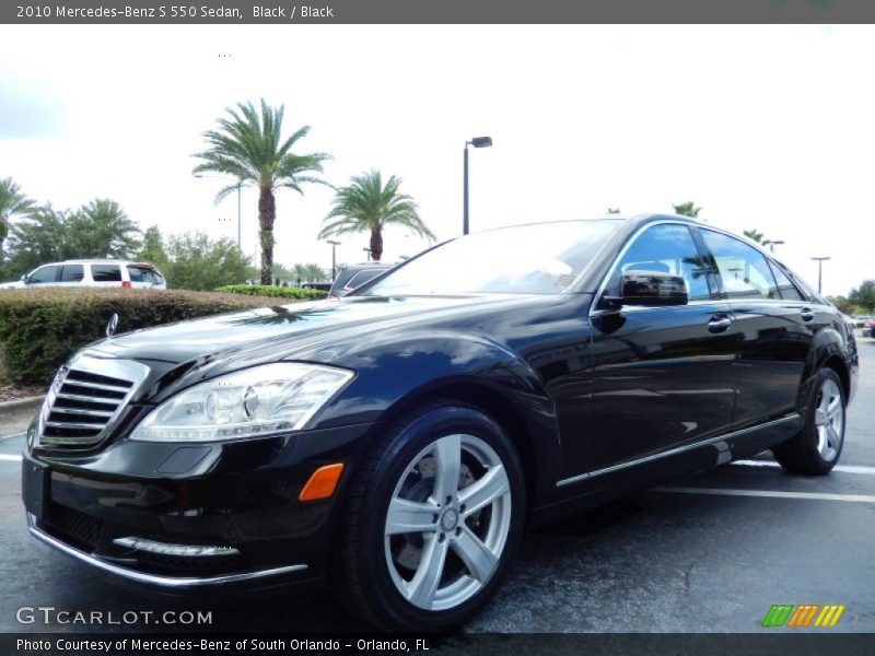 Black / Black 2010 Mercedes-Benz S 550 Sedan