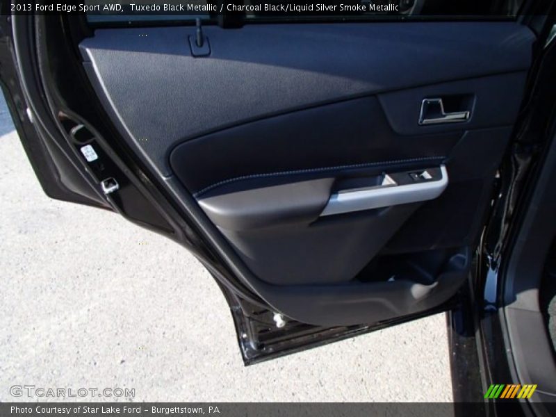 Tuxedo Black Metallic / Charcoal Black/Liquid Silver Smoke Metallic 2013 Ford Edge Sport AWD