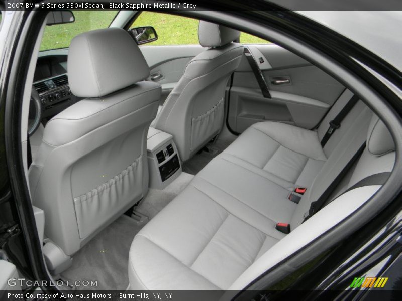 Black Sapphire Metallic / Grey 2007 BMW 5 Series 530xi Sedan
