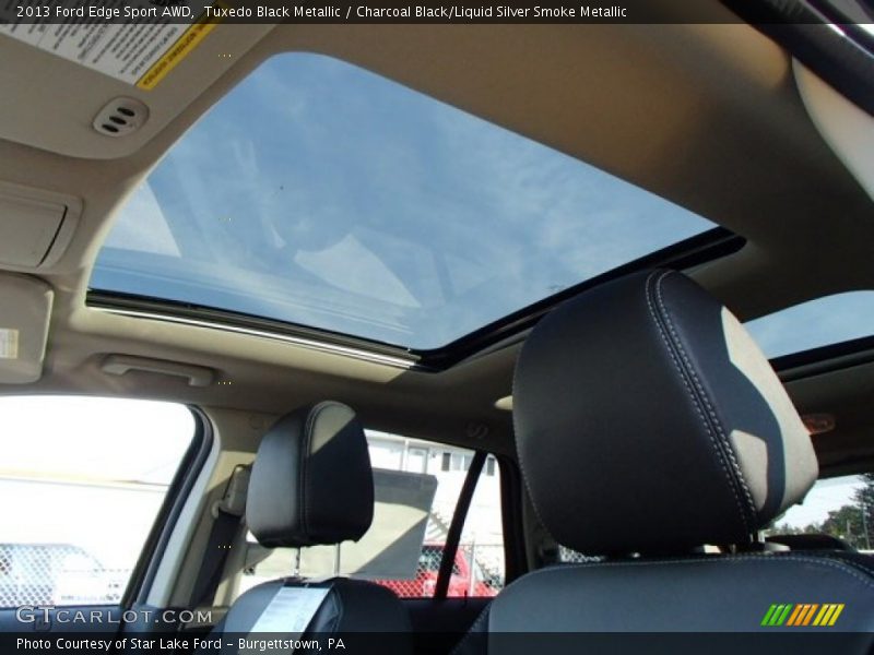 Tuxedo Black Metallic / Charcoal Black/Liquid Silver Smoke Metallic 2013 Ford Edge Sport AWD