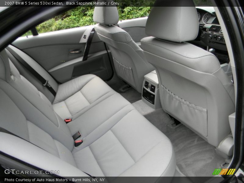 Black Sapphire Metallic / Grey 2007 BMW 5 Series 530xi Sedan
