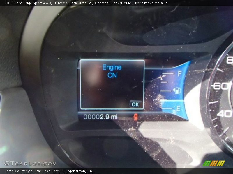 Tuxedo Black Metallic / Charcoal Black/Liquid Silver Smoke Metallic 2013 Ford Edge Sport AWD
