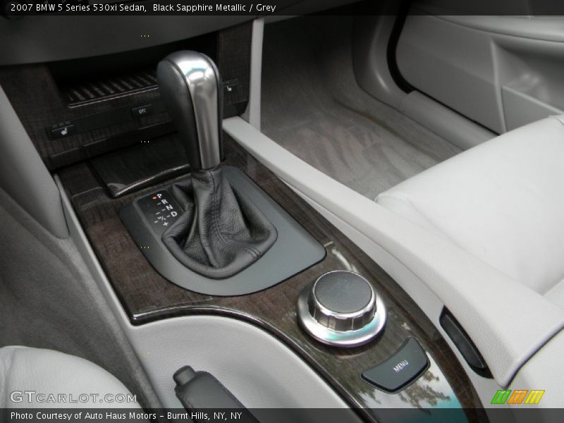 Black Sapphire Metallic / Grey 2007 BMW 5 Series 530xi Sedan