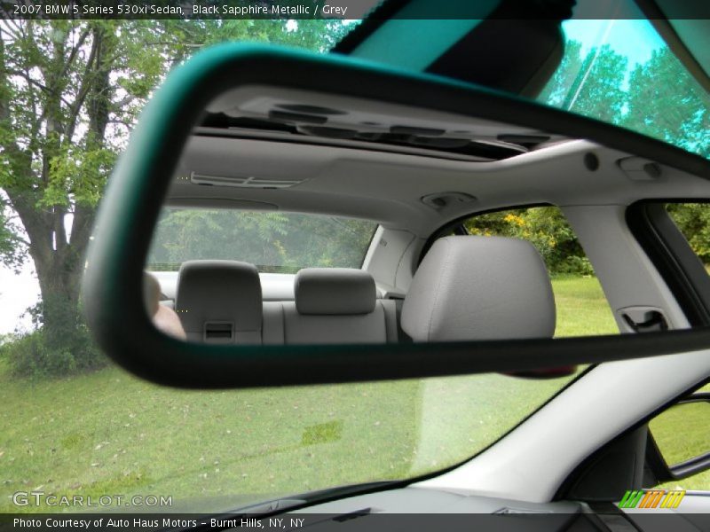Black Sapphire Metallic / Grey 2007 BMW 5 Series 530xi Sedan