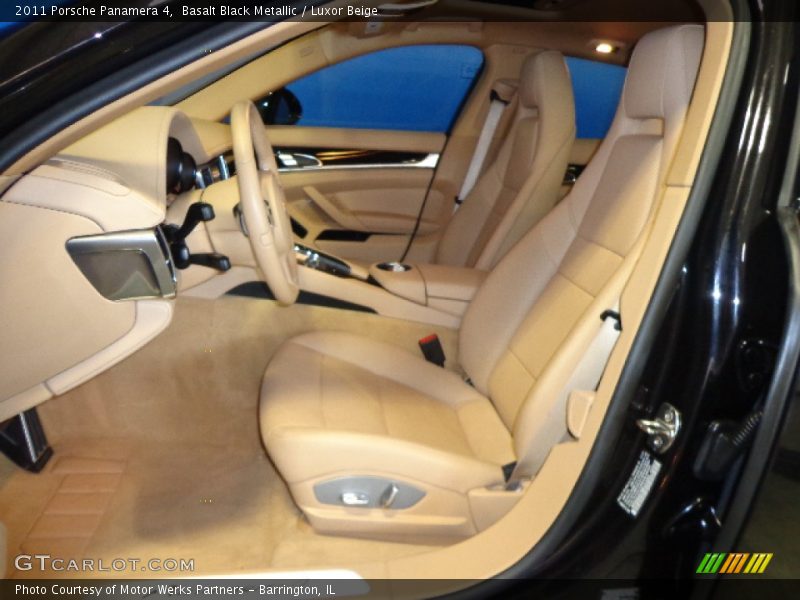 Basalt Black Metallic / Luxor Beige 2011 Porsche Panamera 4