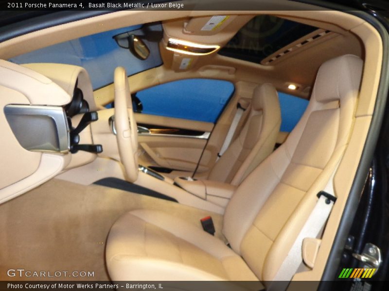 Basalt Black Metallic / Luxor Beige 2011 Porsche Panamera 4