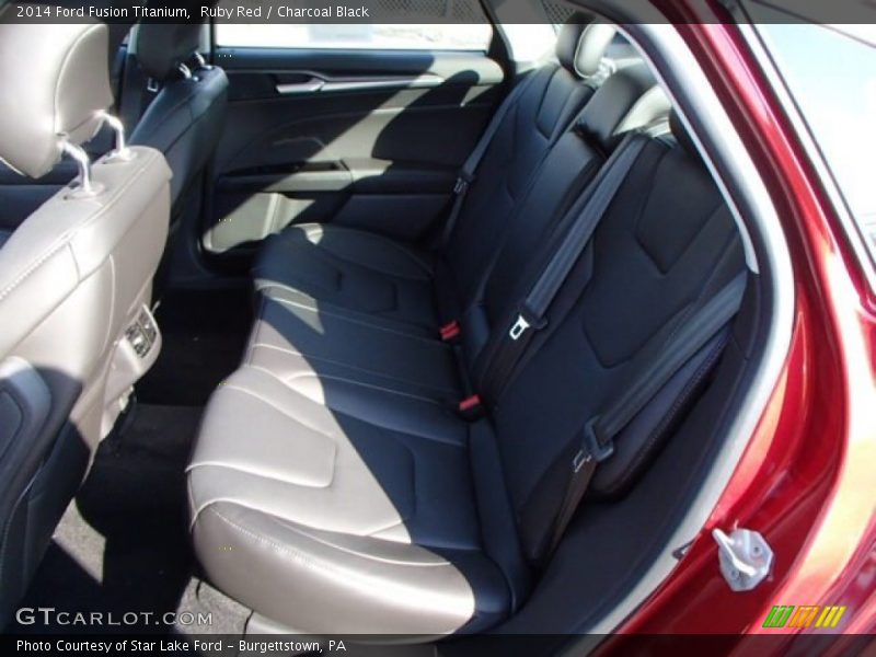Ruby Red / Charcoal Black 2014 Ford Fusion Titanium