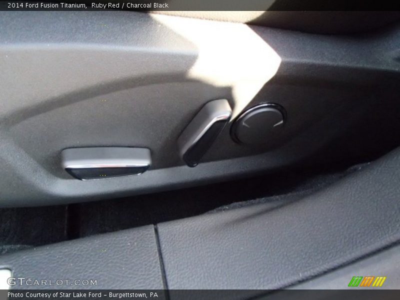 Ruby Red / Charcoal Black 2014 Ford Fusion Titanium