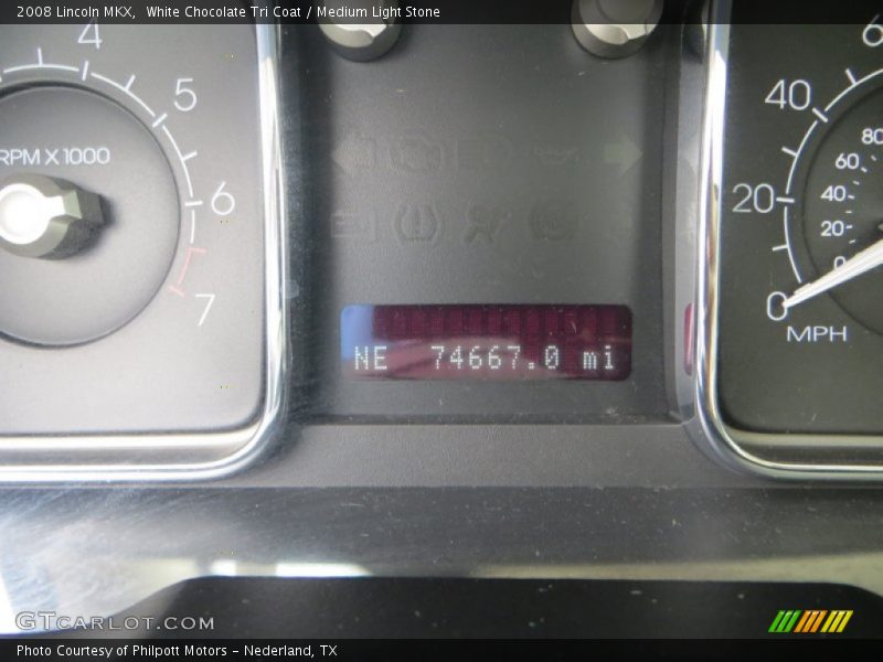 White Chocolate Tri Coat / Medium Light Stone 2008 Lincoln MKX