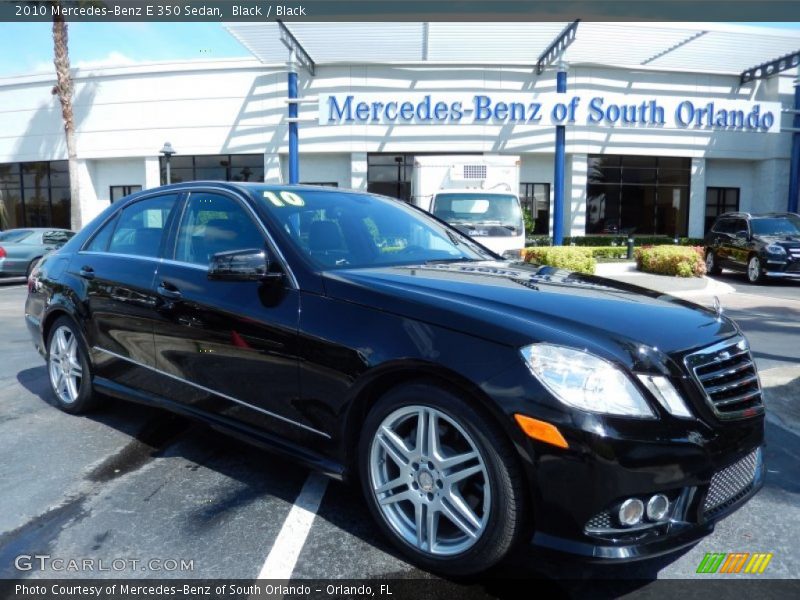 Black / Black 2010 Mercedes-Benz E 350 Sedan
