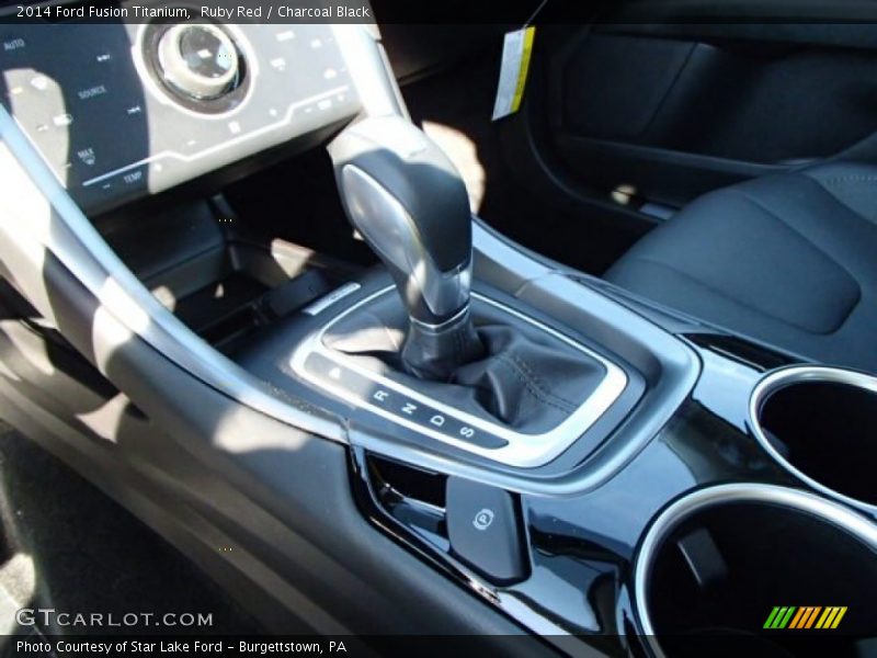Ruby Red / Charcoal Black 2014 Ford Fusion Titanium