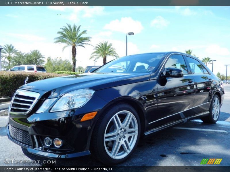 Black / Black 2010 Mercedes-Benz E 350 Sedan