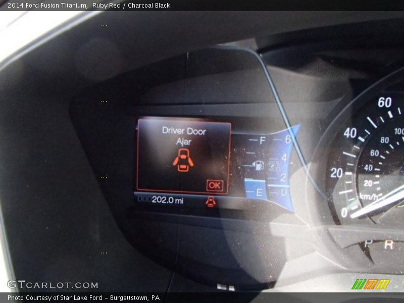 Ruby Red / Charcoal Black 2014 Ford Fusion Titanium