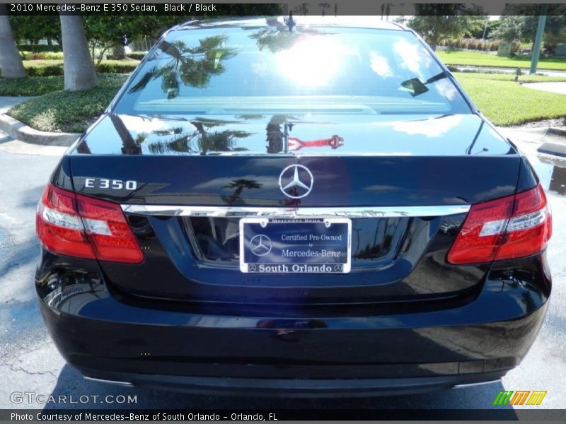 Black / Black 2010 Mercedes-Benz E 350 Sedan