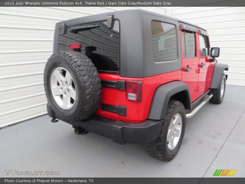 Flame Red / Dark Slate Gray/Medium Slate Gray 2010 Jeep Wrangler Unlimited Rubicon 4x4