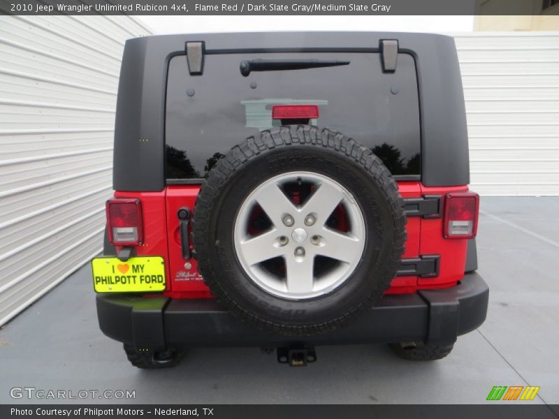 Flame Red / Dark Slate Gray/Medium Slate Gray 2010 Jeep Wrangler Unlimited Rubicon 4x4