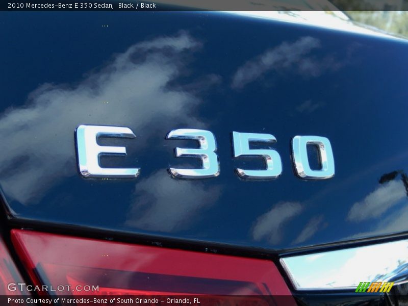 Black / Black 2010 Mercedes-Benz E 350 Sedan