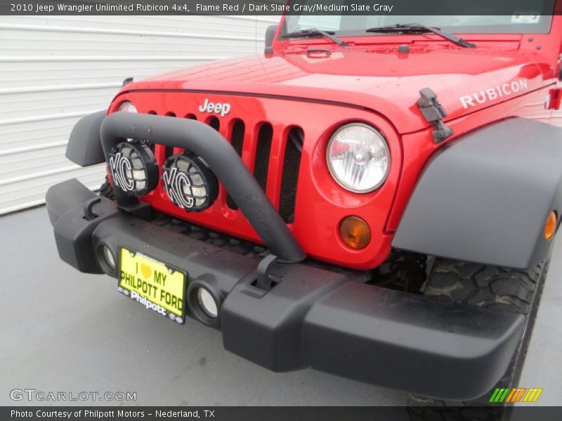Flame Red / Dark Slate Gray/Medium Slate Gray 2010 Jeep Wrangler Unlimited Rubicon 4x4