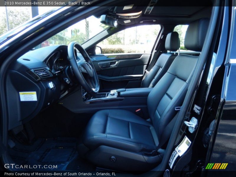 Black / Black 2010 Mercedes-Benz E 350 Sedan