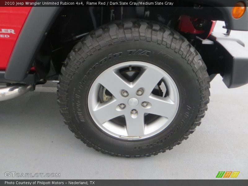 Flame Red / Dark Slate Gray/Medium Slate Gray 2010 Jeep Wrangler Unlimited Rubicon 4x4