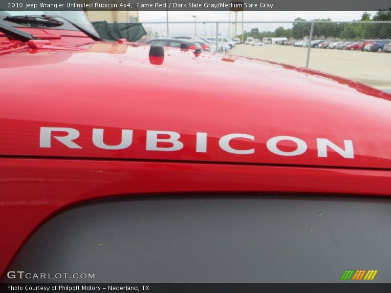 Flame Red / Dark Slate Gray/Medium Slate Gray 2010 Jeep Wrangler Unlimited Rubicon 4x4