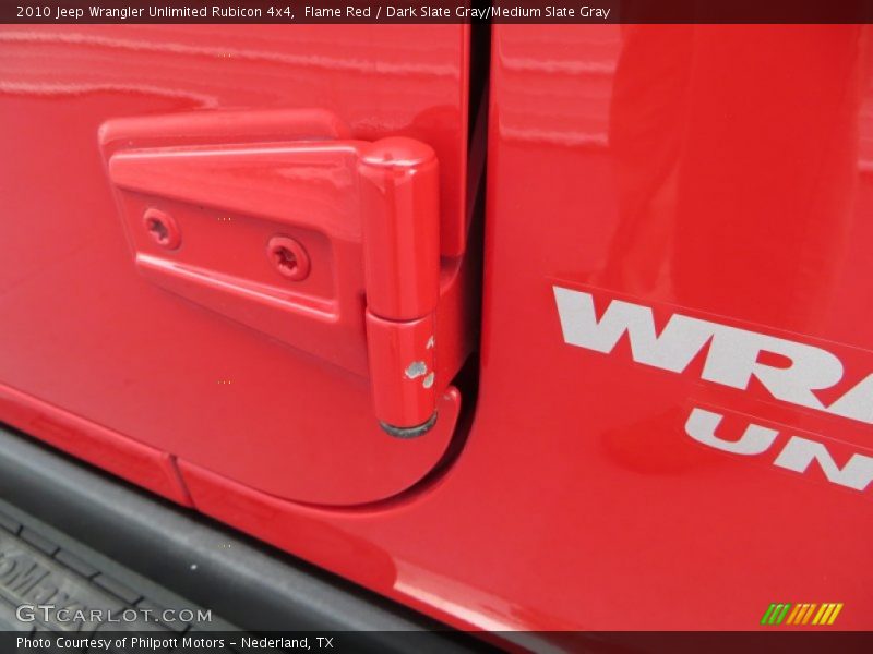 Flame Red / Dark Slate Gray/Medium Slate Gray 2010 Jeep Wrangler Unlimited Rubicon 4x4