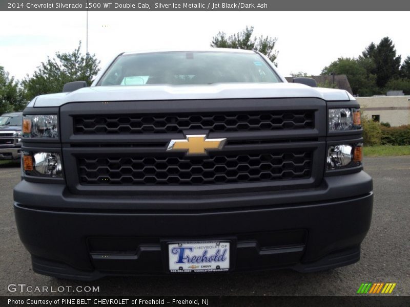 Silver Ice Metallic / Jet Black/Dark Ash 2014 Chevrolet Silverado 1500 WT Double Cab