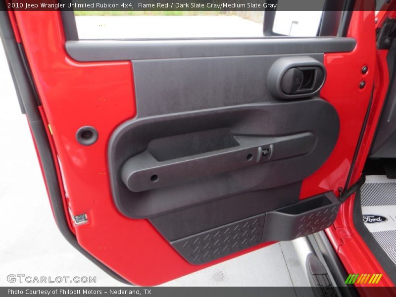 Flame Red / Dark Slate Gray/Medium Slate Gray 2010 Jeep Wrangler Unlimited Rubicon 4x4