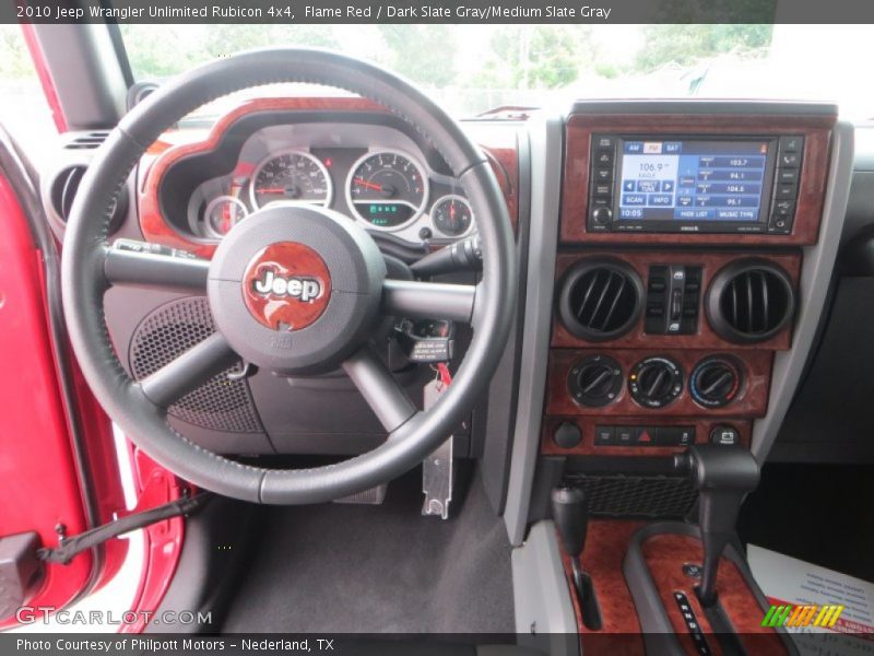 Flame Red / Dark Slate Gray/Medium Slate Gray 2010 Jeep Wrangler Unlimited Rubicon 4x4