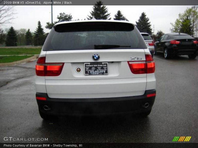 Alpine White / Black 2009 BMW X5 xDrive35d