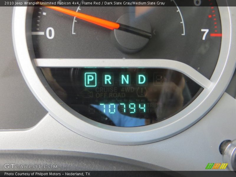 Flame Red / Dark Slate Gray/Medium Slate Gray 2010 Jeep Wrangler Unlimited Rubicon 4x4