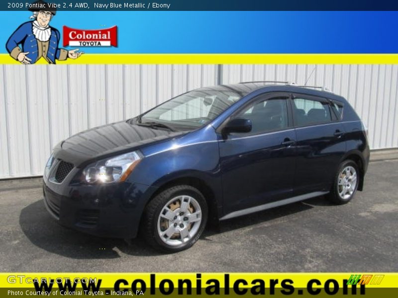Navy Blue Metallic / Ebony 2009 Pontiac Vibe 2.4 AWD