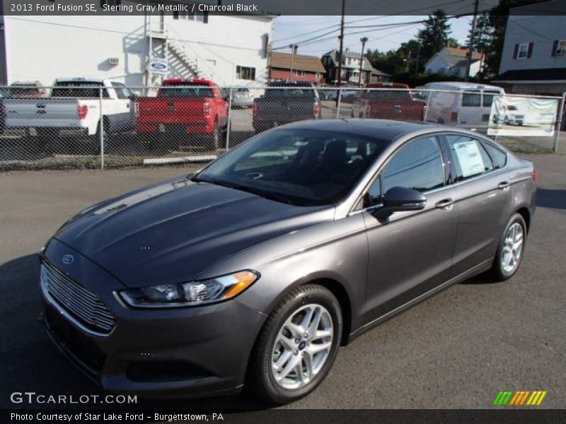 Sterling Gray Metallic / Charcoal Black 2013 Ford Fusion SE