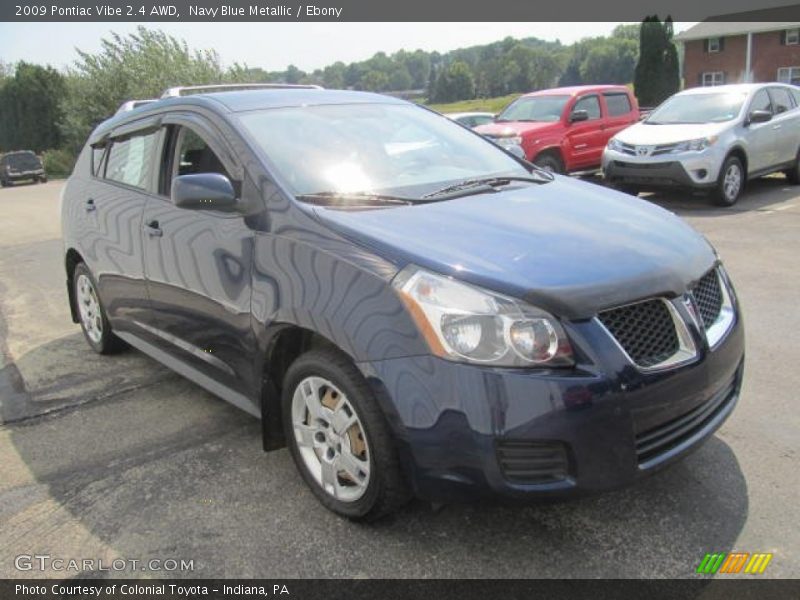 Navy Blue Metallic / Ebony 2009 Pontiac Vibe 2.4 AWD