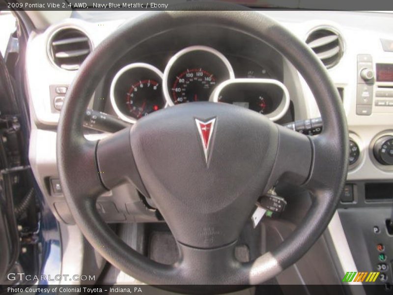 Navy Blue Metallic / Ebony 2009 Pontiac Vibe 2.4 AWD