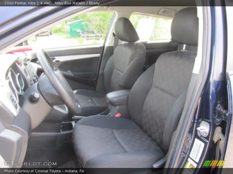 Navy Blue Metallic / Ebony 2009 Pontiac Vibe 2.4 AWD
