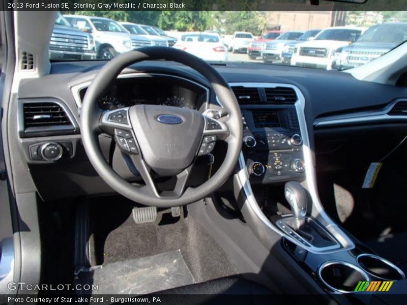 Sterling Gray Metallic / Charcoal Black 2013 Ford Fusion SE
