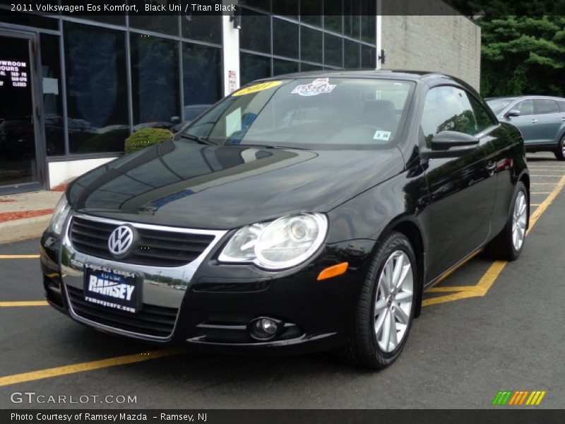 Black Uni / Titan Black 2011 Volkswagen Eos Komfort