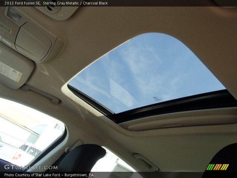 Sterling Gray Metallic / Charcoal Black 2013 Ford Fusion SE