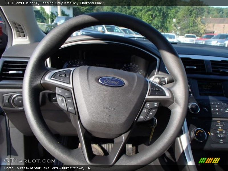 Sterling Gray Metallic / Charcoal Black 2013 Ford Fusion SE