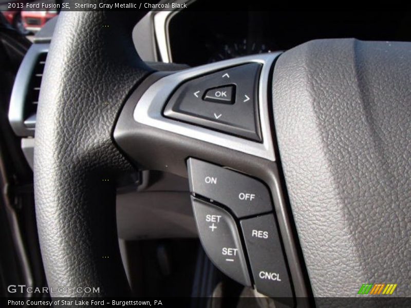 Sterling Gray Metallic / Charcoal Black 2013 Ford Fusion SE