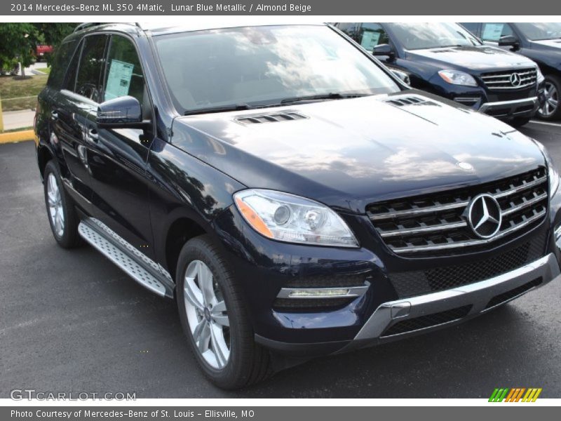 Lunar Blue Metallic / Almond Beige 2014 Mercedes-Benz ML 350 4Matic