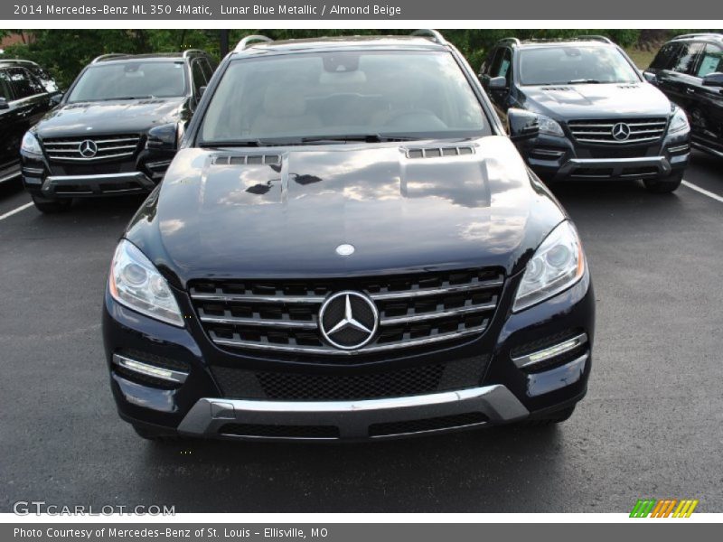 Lunar Blue Metallic / Almond Beige 2014 Mercedes-Benz ML 350 4Matic