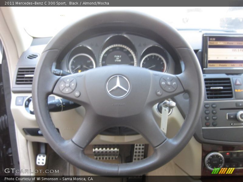 Black / Almond/Mocha 2011 Mercedes-Benz C 300 Sport