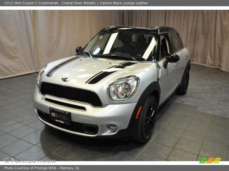 Crystal Silver Metallic / Carbon Black Lounge Leather 2013 Mini Cooper S Countryman