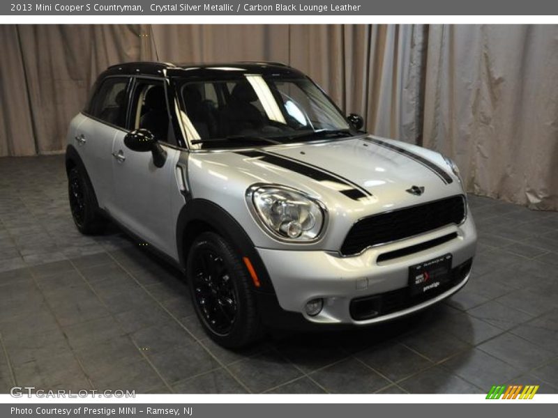 Crystal Silver Metallic / Carbon Black Lounge Leather 2013 Mini Cooper S Countryman