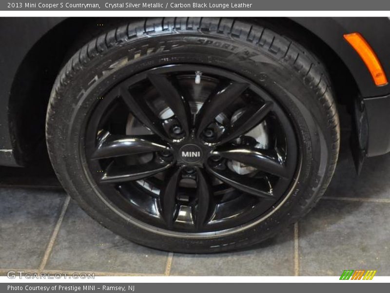 Crystal Silver Metallic / Carbon Black Lounge Leather 2013 Mini Cooper S Countryman