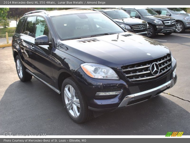 Lunar Blue Metallic / Almond Beige 2014 Mercedes-Benz ML 350 4Matic